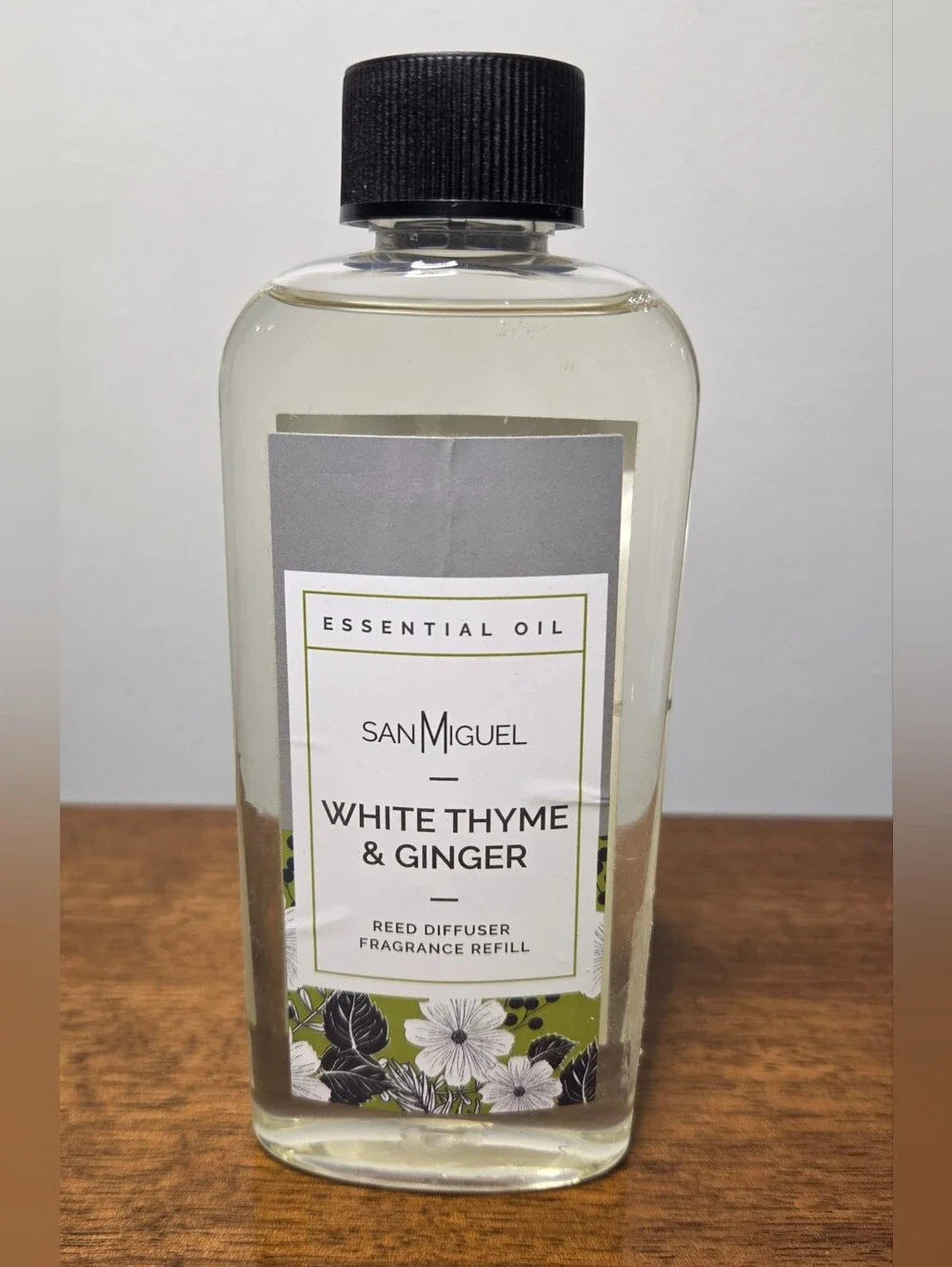 New Sealed San Miguel White Thyme & Ginger Reed Diffuser Fragrance Refill 6oz
